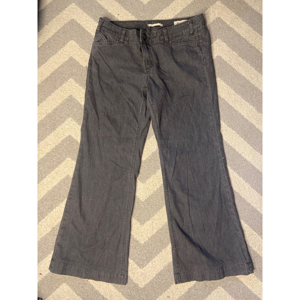 Gap Limited Edition Low Rise Railroad Stripe Flare Denim Jeans Y2K Women's
